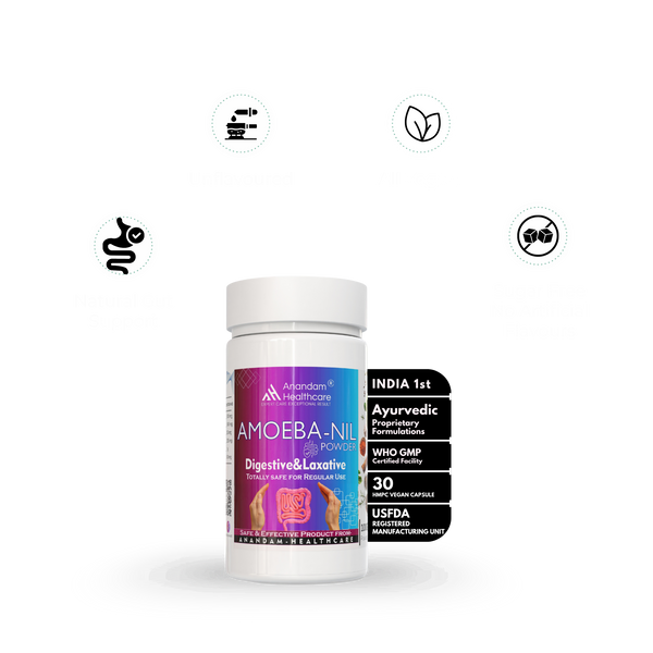 अमीबा-निल पाउडर | आयुर्वेदिक पाउडर सुरक्षित और प्रभावी रेचक पाउडर | 100 ग्राम