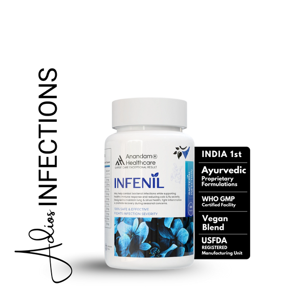 बैक्टीरियल संक्रमण के लिए इन्फेनिल - शाकाहारी कैप्सूल | सर्दी, खांसी, फ्लू से राहत