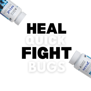 बैक्टीरियल संक्रमण के लिए इन्फेनिल - शाकाहारी कैप्सूल | सर्दी, खांसी, फ्लू से राहत