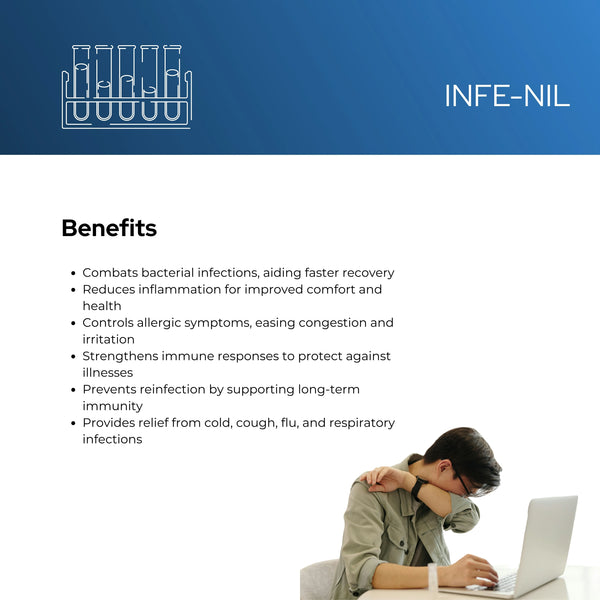 बैक्टीरियल संक्रमण के लिए इन्फेनिल - शाकाहारी कैप्सूल | सर्दी, खांसी, फ्लू से राहत