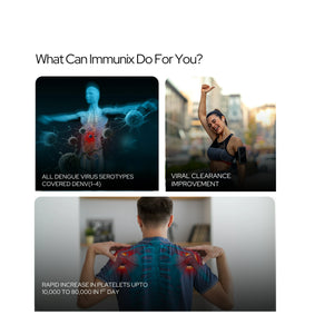 इम्यूनिक्स प्राकृतिक इम्युनिटी बूस्टर | 8+ अर्क का इम्युनिटी मिश्रण | बैक्टीरिया और वायरस से लड़ने के लिए प्रतिरक्षा में सुधार करता है