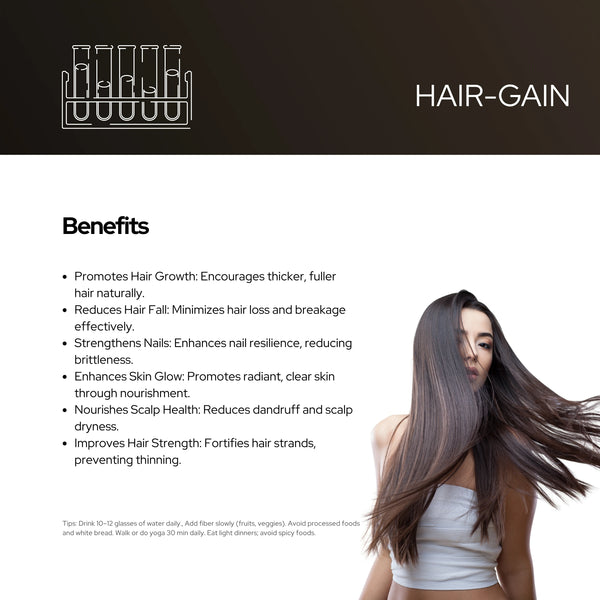 बालों की वृद्धि के लिए हेयर-गेन वीगन कैप्सूल | बालों की वृद्धि का फ़ॉर्मूला | बालों के झड़ने का समाधान