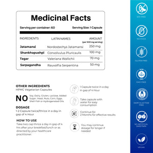 अच्छी नींद के कैप्सूल | शाकाहारी कैप्सूल | अनिद्रा में प्रभावी