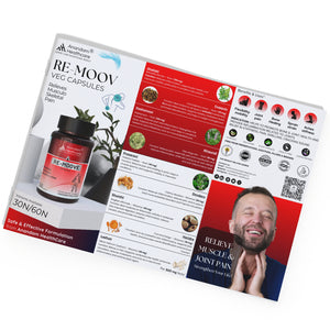 री-मूव कैप्सूल | शाकाहारी कैप्सूल | मांसपेशियों और कंकाल के दर्द से राहत