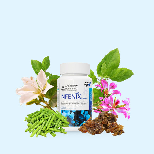 बैक्टीरियल संक्रमण के लिए इन्फेनिल - शाकाहारी कैप्सूल | सर्दी, खांसी, फ्लू से राहत