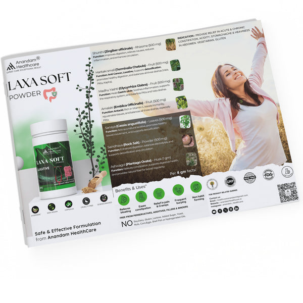 Laxa-Soft Powder | 100 Gm | Laxative | Helps in Constipation | 100GM