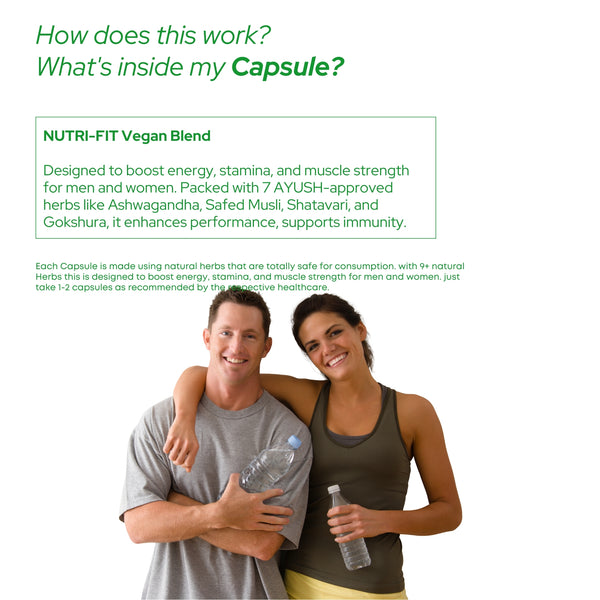 न्यूट्री-फिट पाउडर | 100 ग्राम | एनर्जाइज़र | स्फूर्ति | मांसपेशियों को बढ़ाने वाला | कायाकल्प | 100 ग्राम