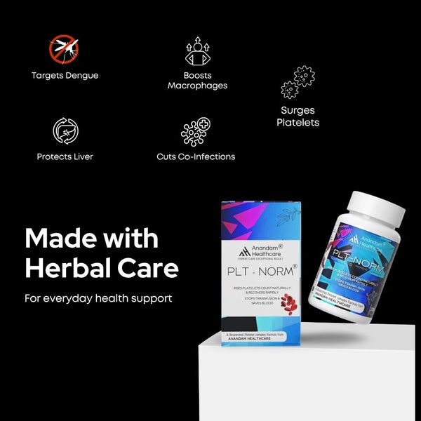 PLT NORM® | Promotes Fast Recovery from Dengue & Platelet Booster Supplement | Papaya Leaf Free