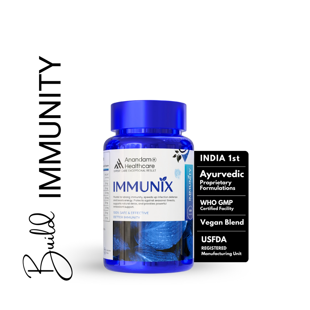 Immunix Natural Immunity Booster | Immunity blend of 8+ Extracts | Improves Immunity to Fights Bacteria & Viruses