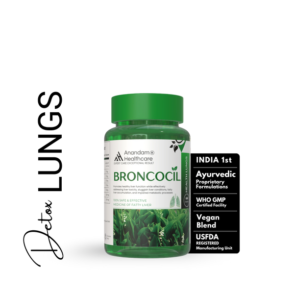 Broncocil Lung Detox With Tulsi & 8+ Extracts | Remove Toxin from Smoking | For Both Men & Women