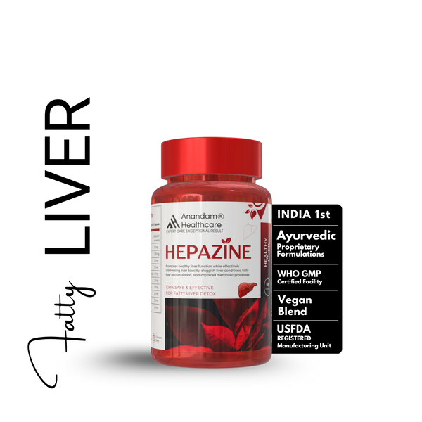 Hepazine Liver Detox With 10+ Extracts | Veg Capsules | For Detoxification Of Fatty Liver | For Both Men & Women