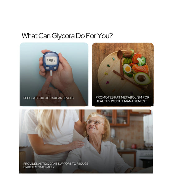 Glycora for Diabetes | Clinically Proven | Manage Blood Sugar | Vegan Capsules