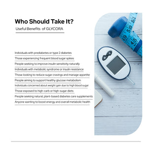 Glycora for Diabetes | Clinically Proven | Manage Blood Sugar | Vegan Capsules