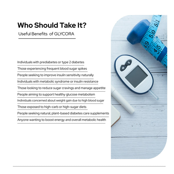 Glycora for Diabetes | Clinically Proven | Manage Blood Sugar | Vegan Capsules