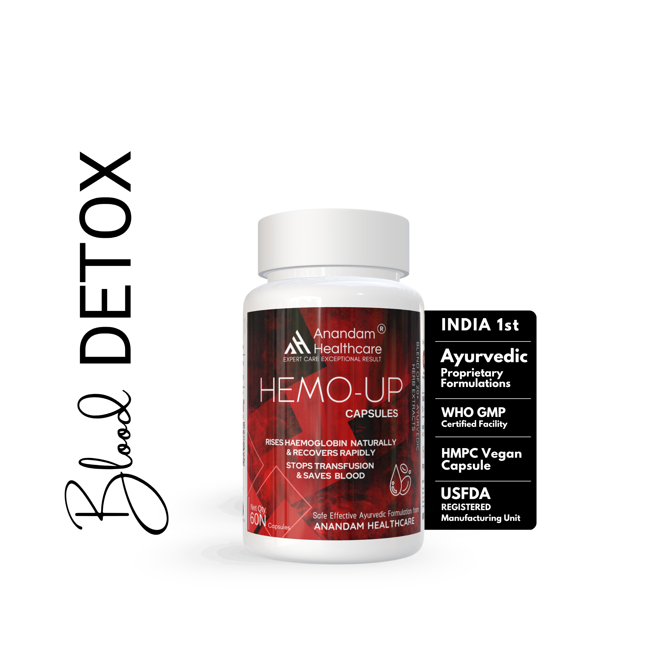 Hemo-Up Capsules | 100% Natural Vegan Capsules | Boost Hemoglobin ...