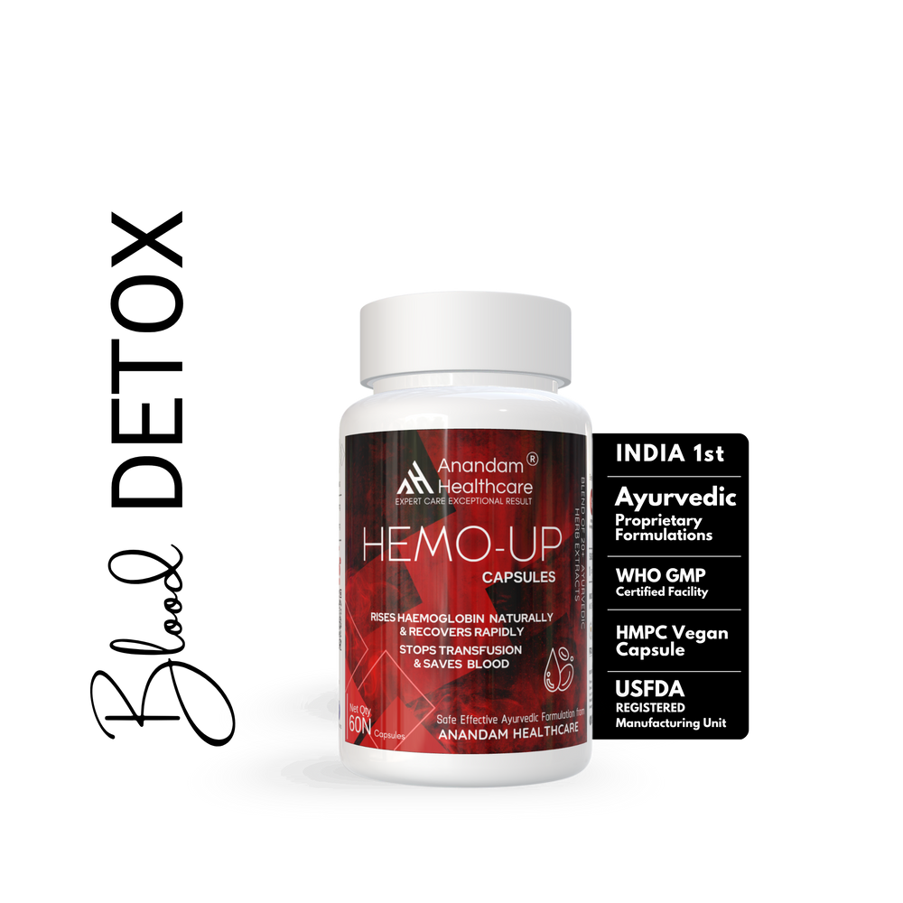 Hemo-Up Capsules | Veg Capsules | Rises Haemoglobin Naturally & Recoveres Rapidly