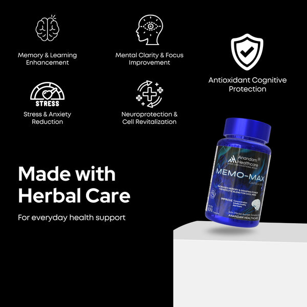 मेमो-मैक्स कैप्सूल | शाकाहारी कैप्सूल | एकाग्रता में सुधार