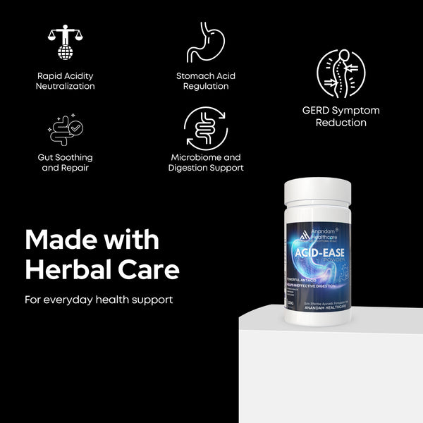 एसिड-ईज़ पाउडर | 100 ग्राम | एसिडिटी, सीने में जलन, गैस्ट्रिक अल्सर का इलाज | 100 ग्राम