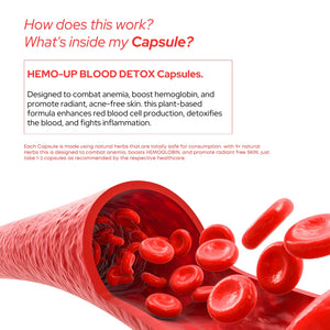 हेमो-अप कैप्सूल | शाकाहारी कैप्सूल | हीमोग्लोबिन को प्राकृतिक रूप से बढ़ाता है और तेज़ी से ठीक करता है