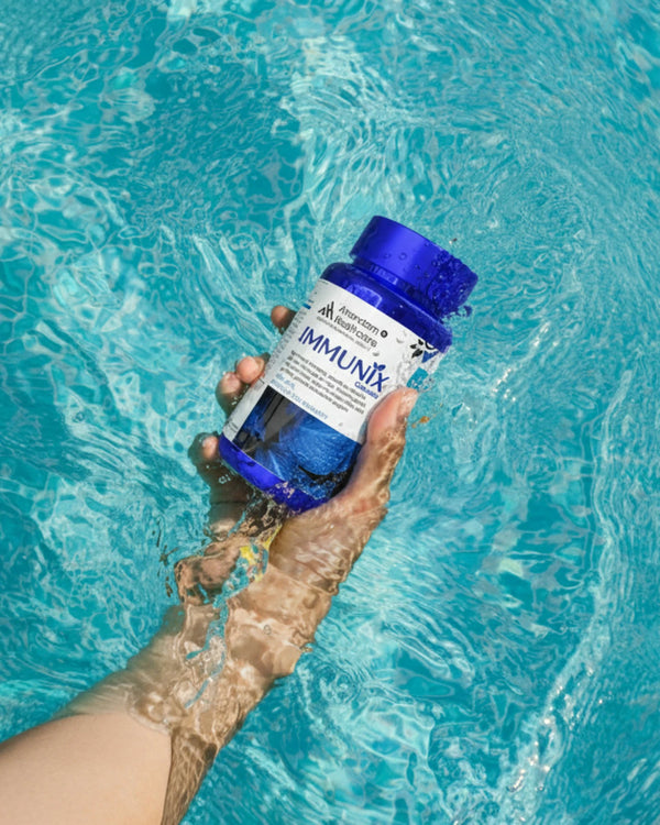 इम्यूनिक्स प्राकृतिक इम्युनिटी बूस्टर | 8+ अर्क का इम्युनिटी मिश्रण | बैक्टीरिया और वायरस से लड़ने के लिए प्रतिरक्षा में सुधार करता है