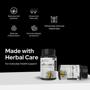 Hair-CARE X | Hair Growth & Hair Fall Support | Vegan Capsules