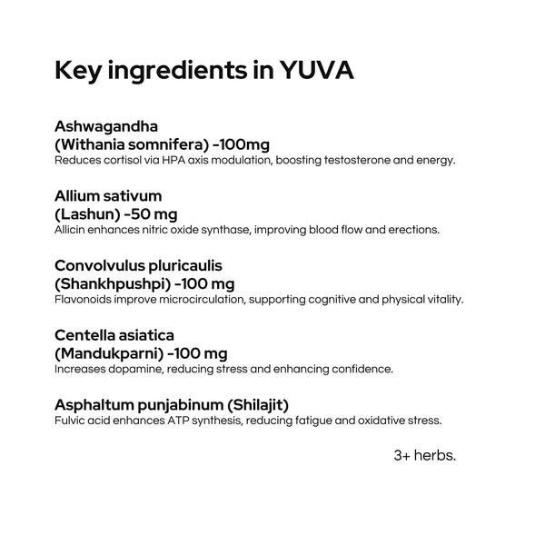 Yuva Capsules | Vegan Capsules | Provide Vitalility and Stamina