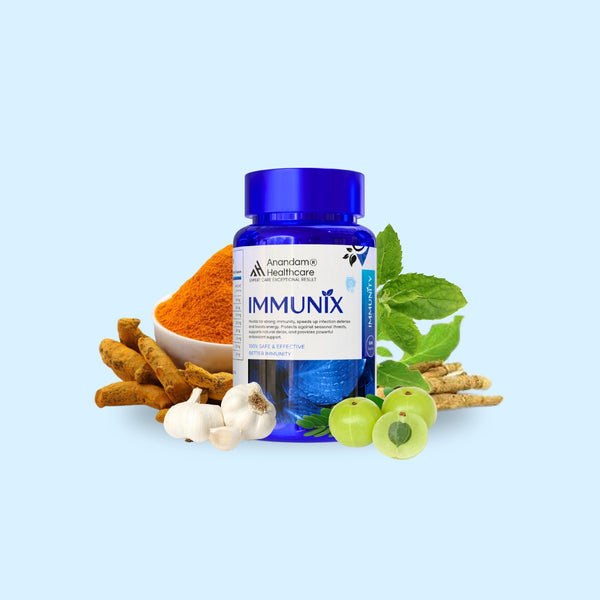 इम्यूनिक्स प्राकृतिक इम्युनिटी बूस्टर | 8+ अर्क का इम्युनिटी मिश्रण | बैक्टीरिया और वायरस से लड़ने के लिए प्रतिरक्षा में सुधार करता है