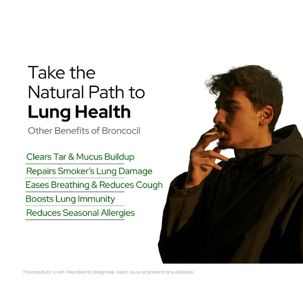 तुलसी और 8+ अर्क के साथ ब्रोंकोसिल लंग डिटॉक्स | धूम्रपान से विषाक्त पदार्थों को हटाएँ | पुरुषों और महिलाओं दोनों के लिए