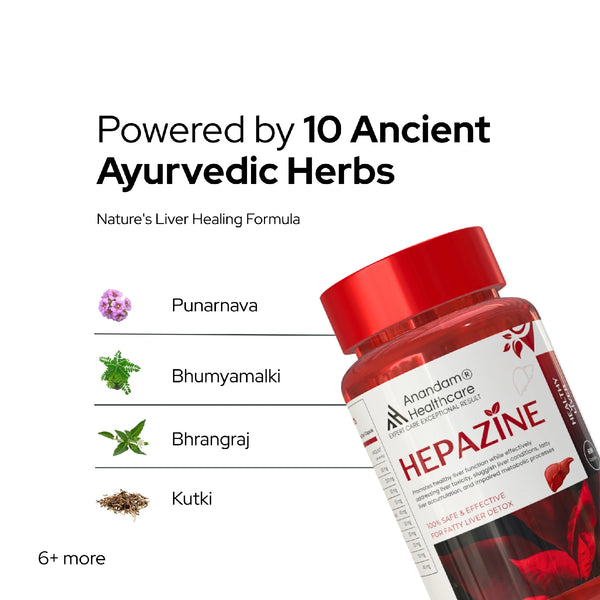 हेपाज़िन लिवर डिटॉक्स 10+ एक्सट्रेक्ट के साथ | वेज कैप्सूल | फैटी लिवर के डिटॉक्सिफिकेशन के लिए | पुरुषों और महिलाओं दोनों के लिए