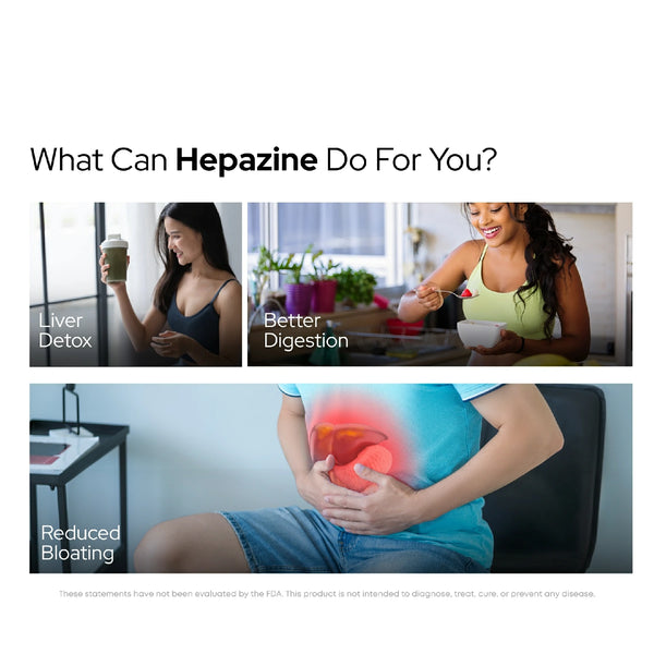 हेपाज़िन लिवर डिटॉक्स 10+ एक्सट्रेक्ट के साथ | वेज कैप्सूल | फैटी लिवर के डिटॉक्सिफिकेशन के लिए | पुरुषों और महिलाओं दोनों के लिए