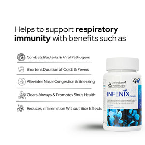 बैक्टीरियल संक्रमण के लिए इन्फेनिल - शाकाहारी कैप्सूल | सर्दी, खांसी, फ्लू से राहत