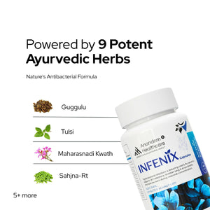 बैक्टीरियल संक्रमण के लिए इन्फेनिल - शाकाहारी कैप्सूल | सर्दी, खांसी, फ्लू से राहत