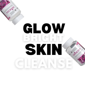 Bottle of SKINESSA, an Ayurvedic skin detox supplement for natural radiance and clear skin