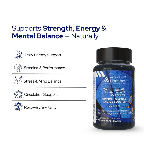 Pure Shilajit and Ashwagandha root — key ingredients in Yuva Capsules by Anandam Healthcare for testosterone and energy support